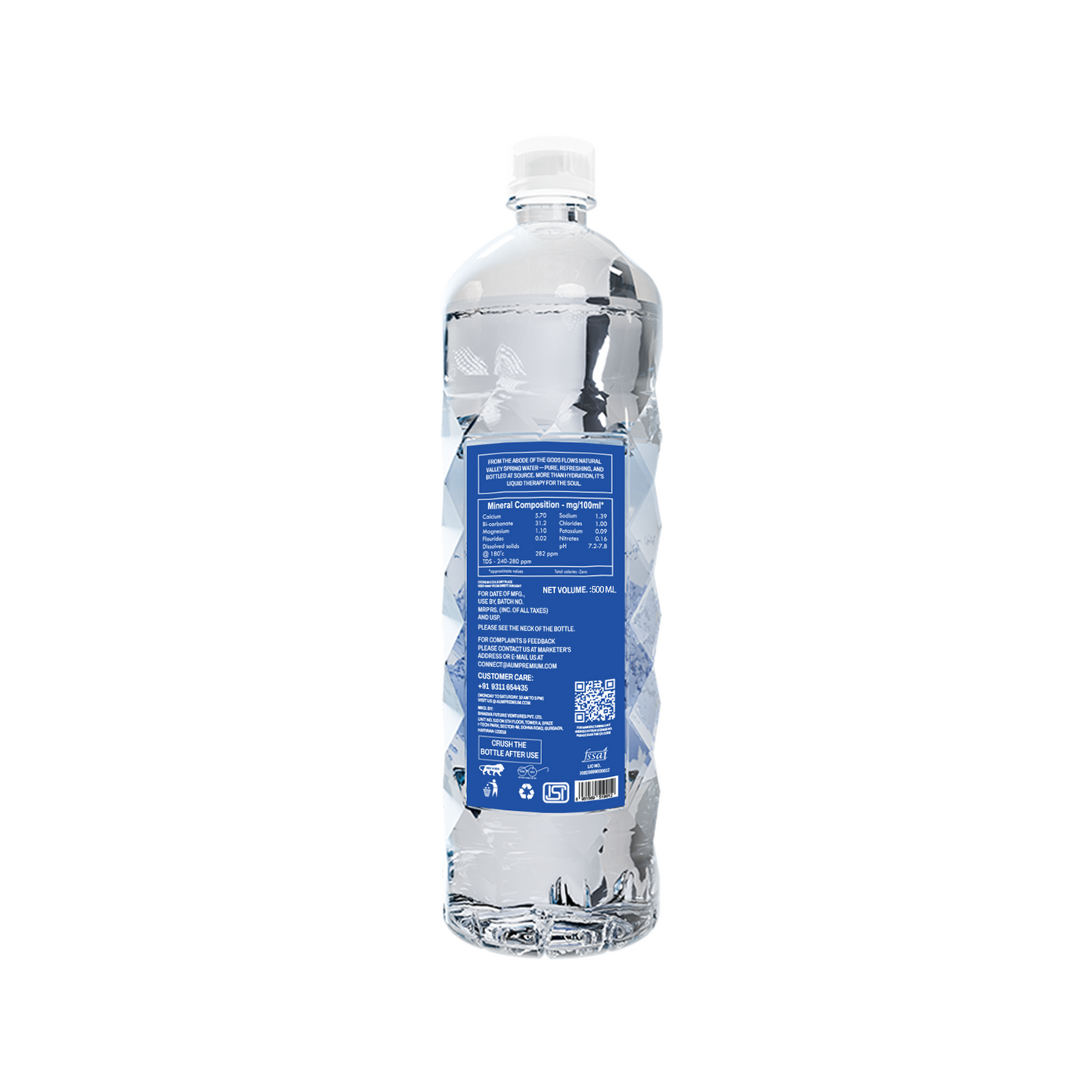 AUM Premium Naturally Alkaline Himalayan Spring Water– 500 ml